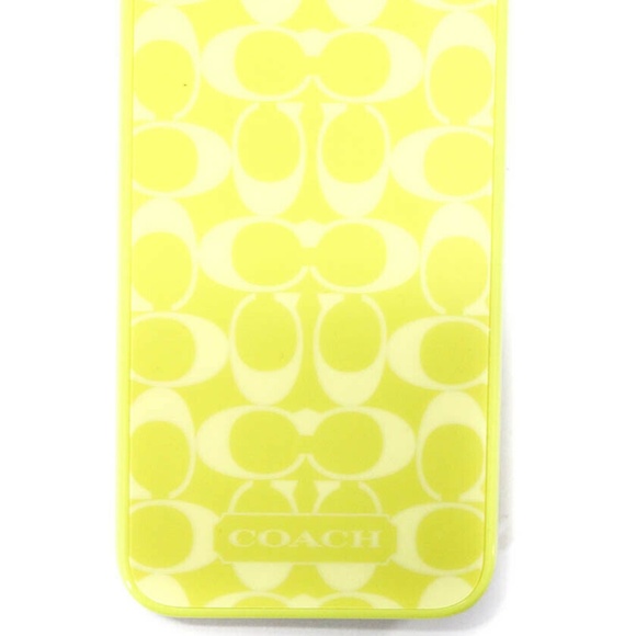 Coach Accessories - Coach Monogram Print Cell Phone Case Chartreuse 5